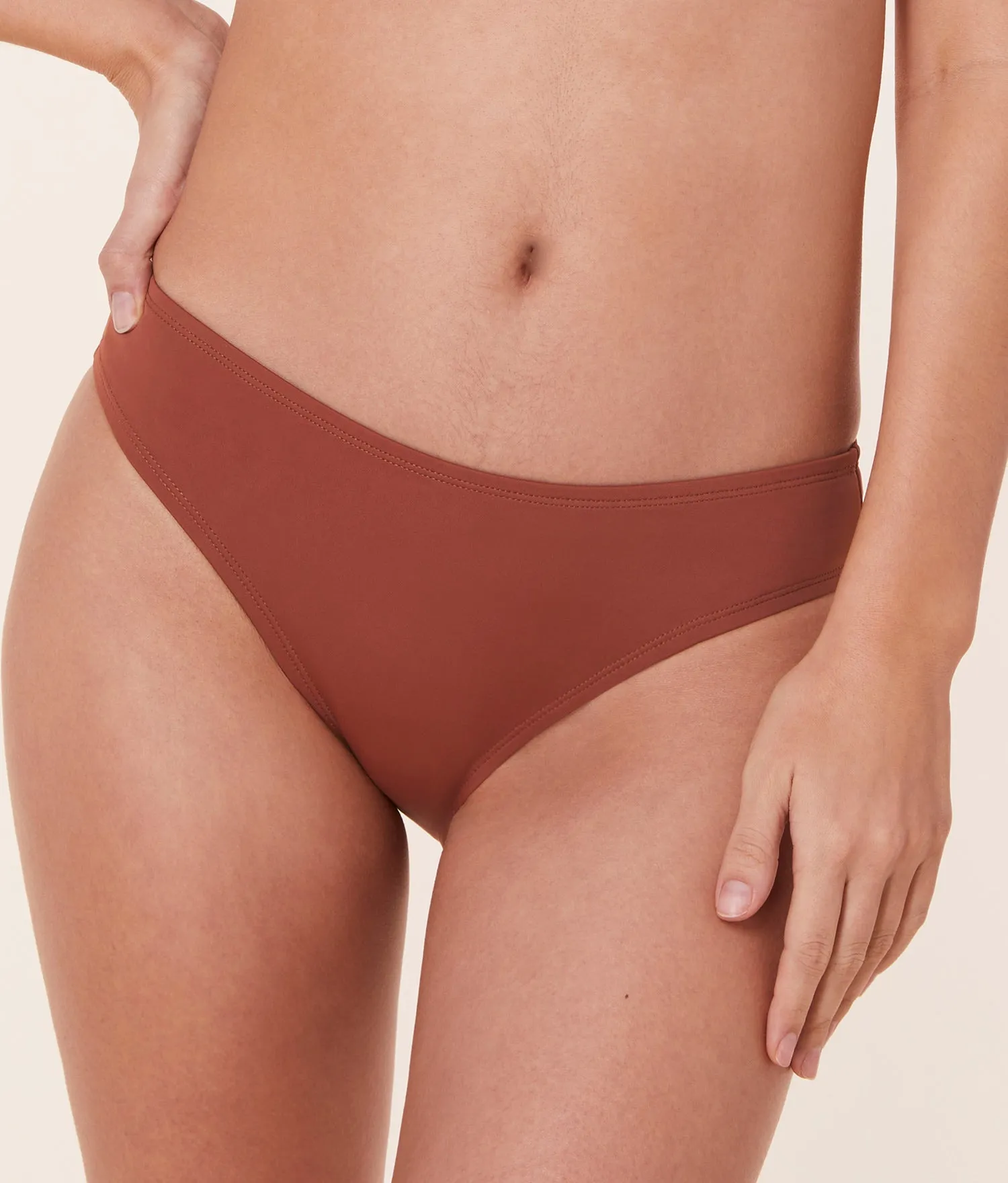 The Classic Bikini Bottom - Eco Nylon - Sequoia sold by Andie product image thumbnail 4