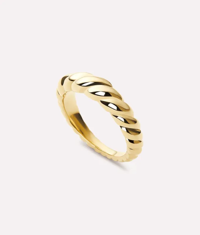 Rope Slim Gold Twist Ring - Ana Luisa sold by Andie