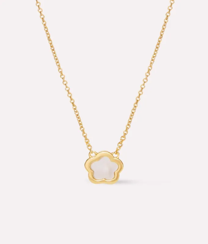Saya Mother of Pearl Inlay Flower Pendant - Ana Luisa sold by Andie