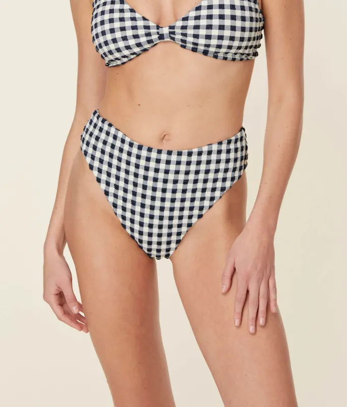 The 90s - High Waisted - Bottom  - Gingham - Twilight sold by Andie