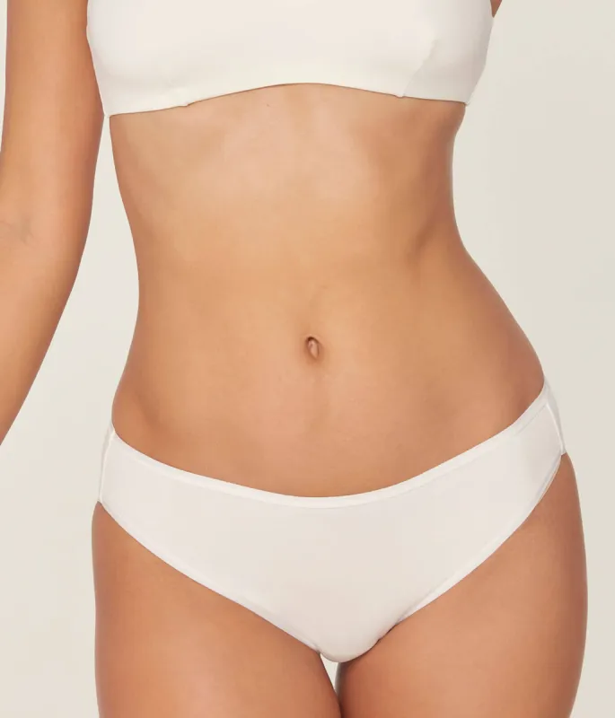 The Bikini Panty - Bamboo Jersey - Snow sold by Andie