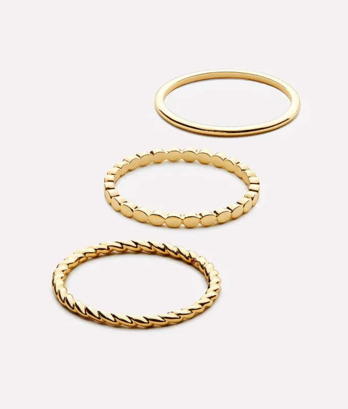 Gold Ring Set - Adrianna Set sold by Andie