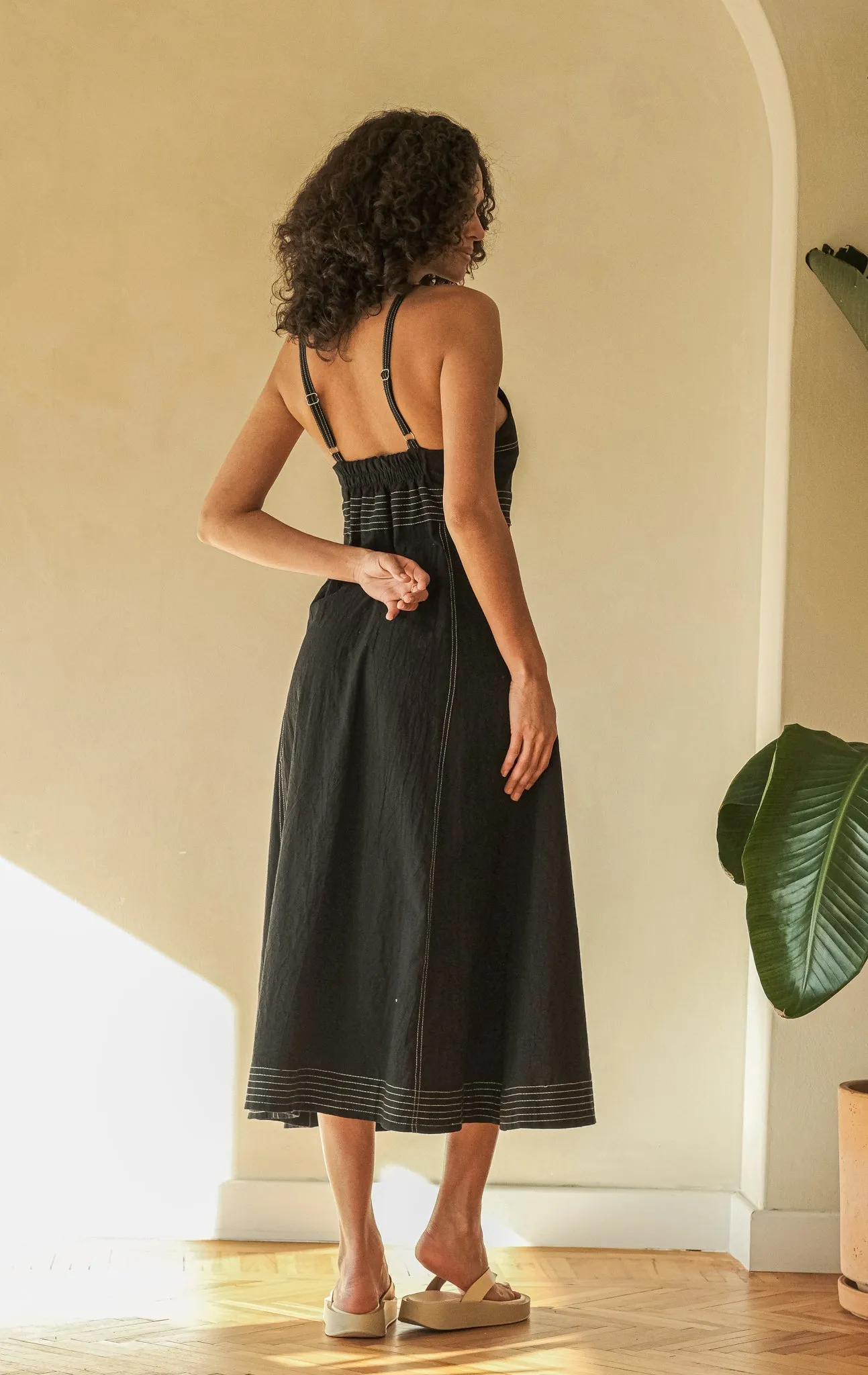 Eva Maxi Dress (Black) sold by Andie