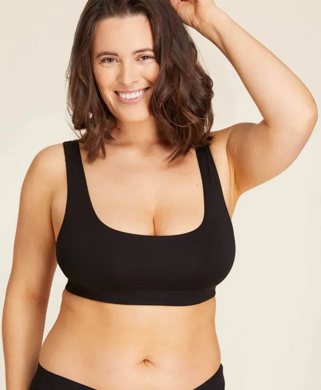 The Tank Bralette - Rayon - Black sold by Andie
