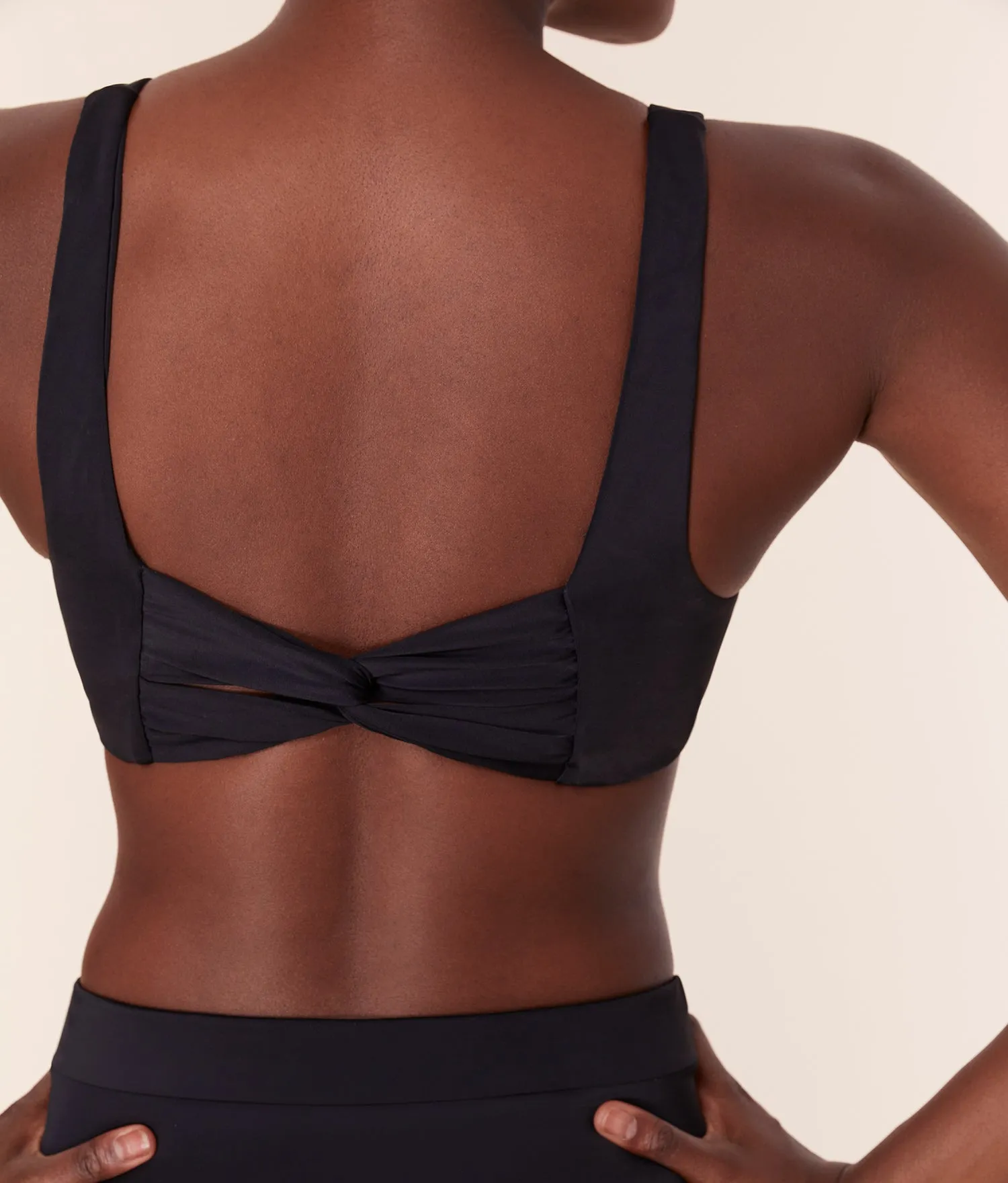 The Barbados Bikini Top - Eco Nylon - Black sold by Andie product image thumbnail 4