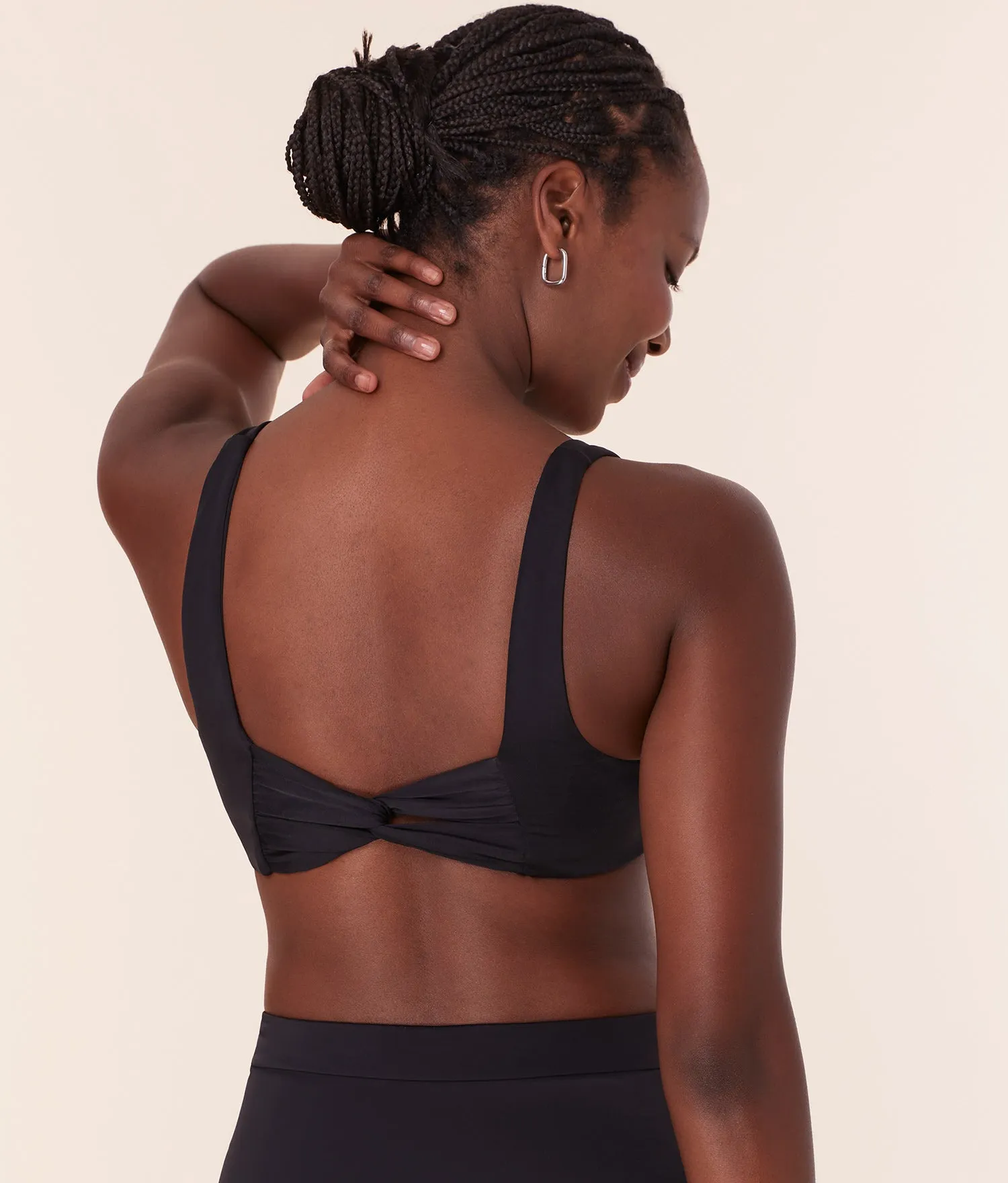 The Barbados Bikini Top - Eco Nylon - Black sold by Andie product image thumbnail 2