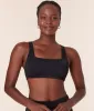 The Barbados Bikini Top - Eco Nylon - Black sold by Andie