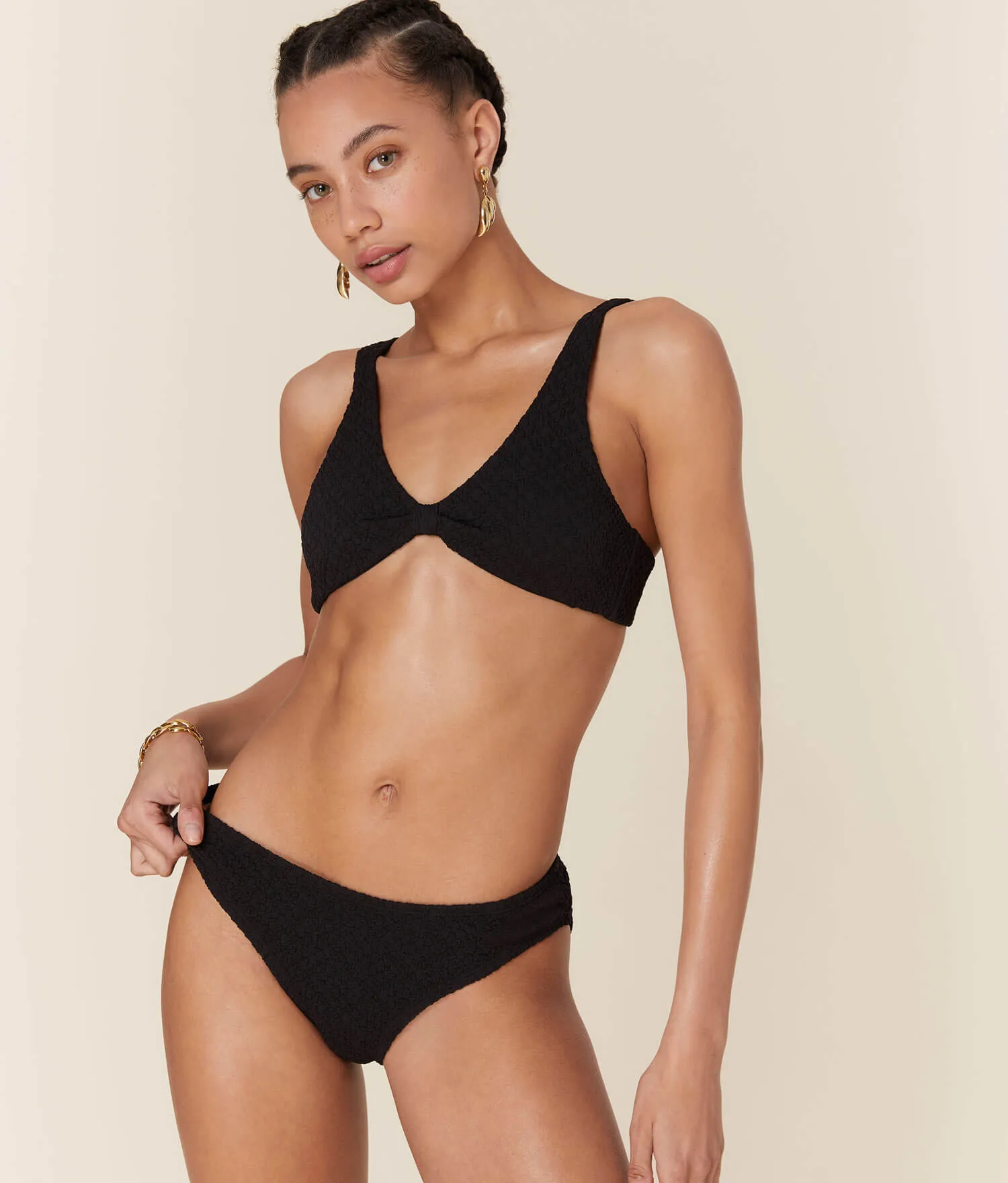 The Amor Bikini - Top - Popcorn - Black sold by Andie product image thumbnail 4