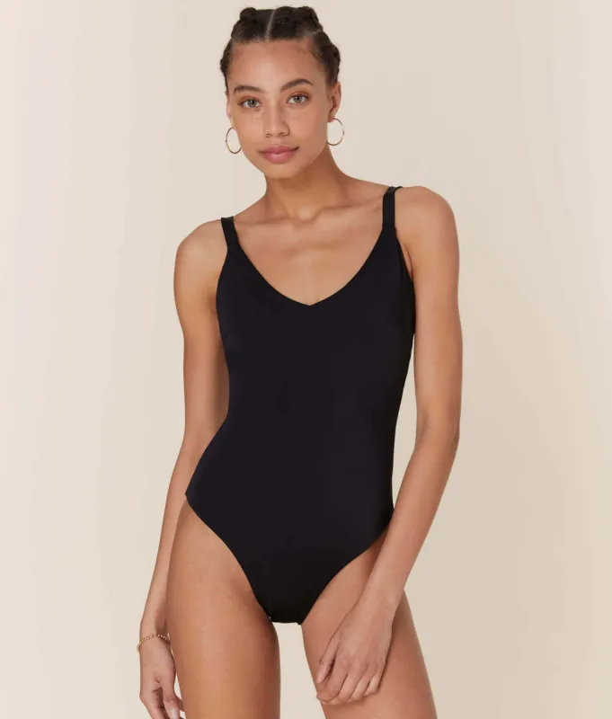 The Marco One Piece - Eco Nylon - Black - Classic sold by Andie