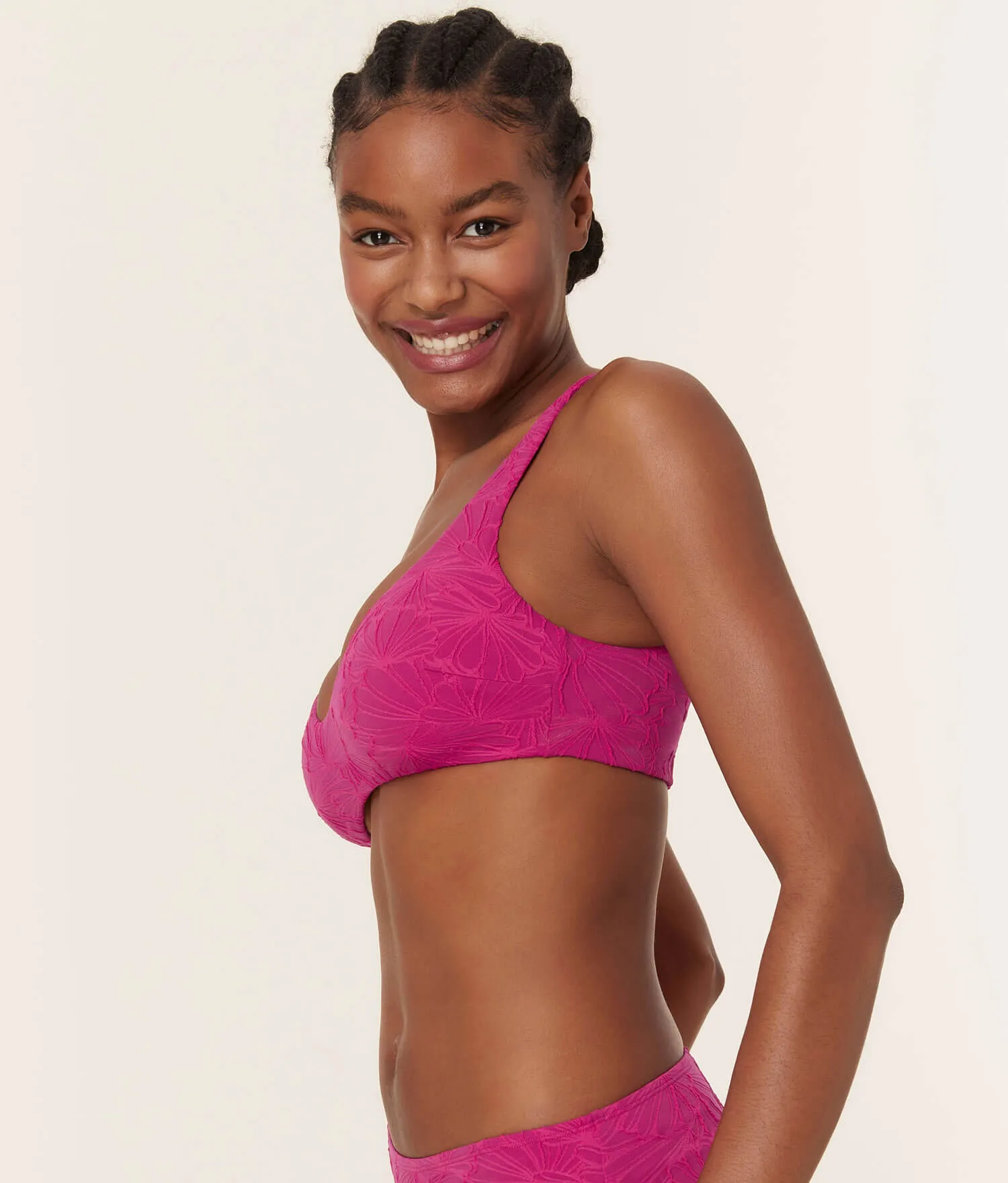 The Delray - Top - Textured Floral - Lava sold by Andie product image thumbnail 3