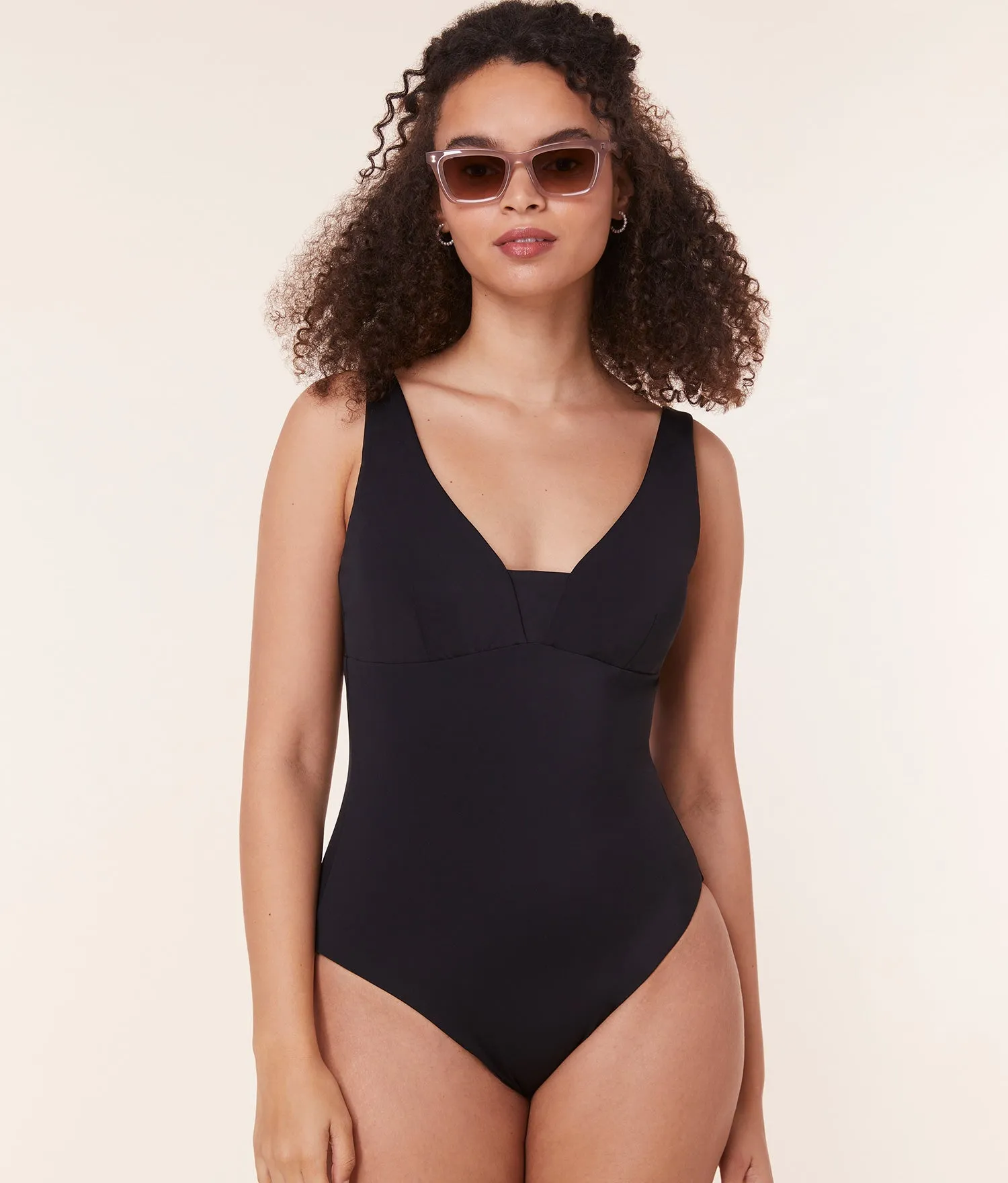 The Tahiti One Piece - Eco Nylon - Black - Classic sold by Andie product image thumbnail 2