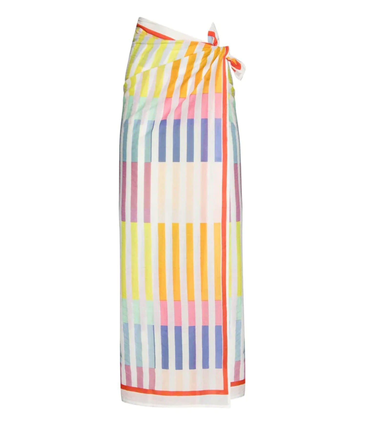 Sunshine Tienda Rainbow Stripe Sarong sold by Andie