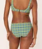 The Classic Bikini Bottom - Plaid - Avocado sold by Andie