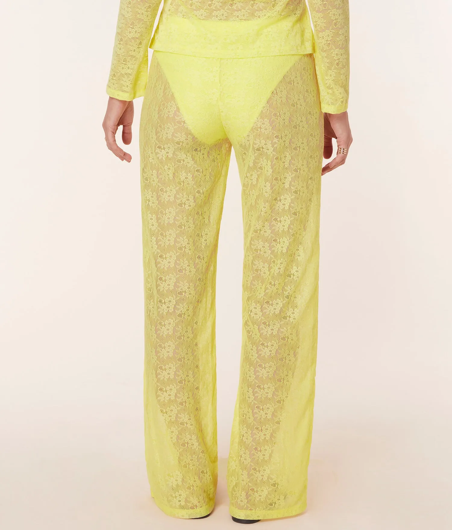 The Suva Pant - Floral Lace - Limeade sold by Andie product image thumbnail 2