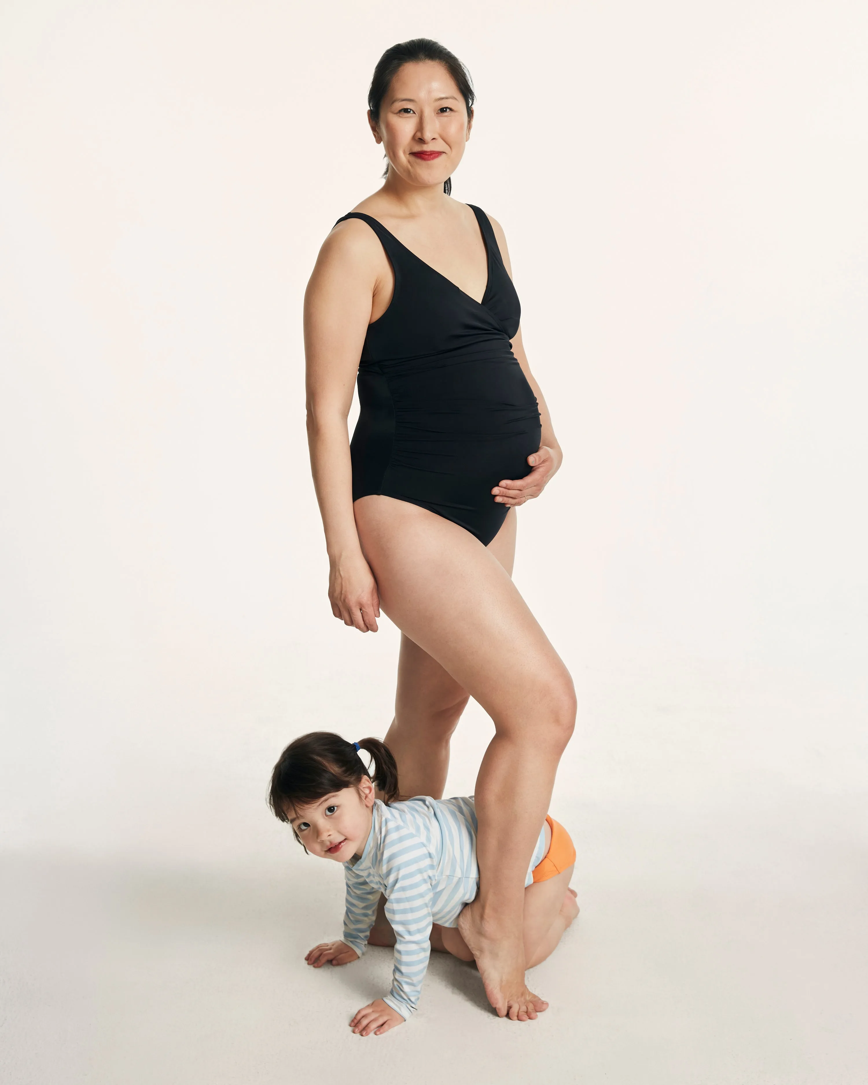 The Cala Maternity One Piece - Eco Nylon - Black - Classic sold by Andie product image thumbnail 2