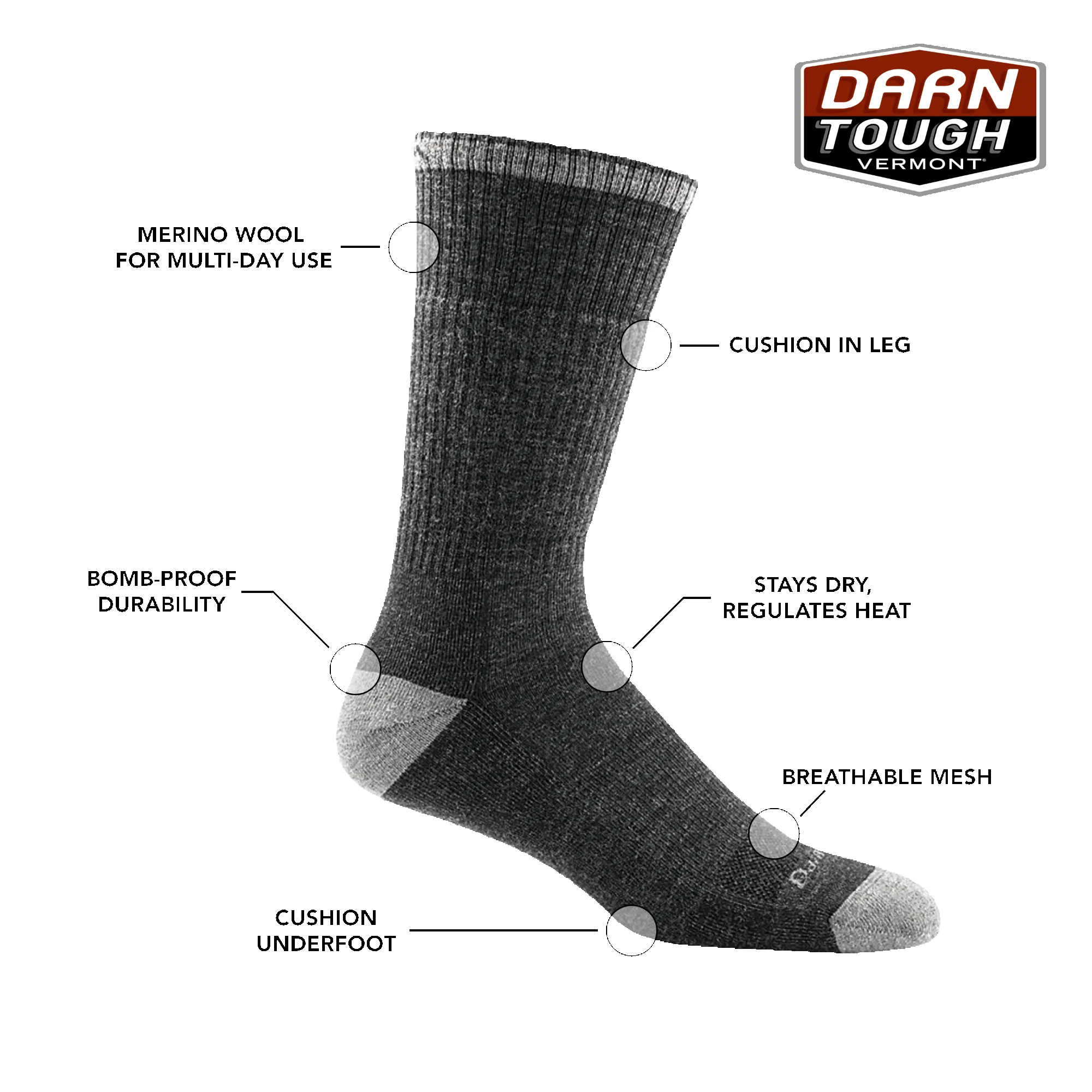 Men's John Henry Work 3-Pack sold by Darn Tough Vermont product image thumbnail 4