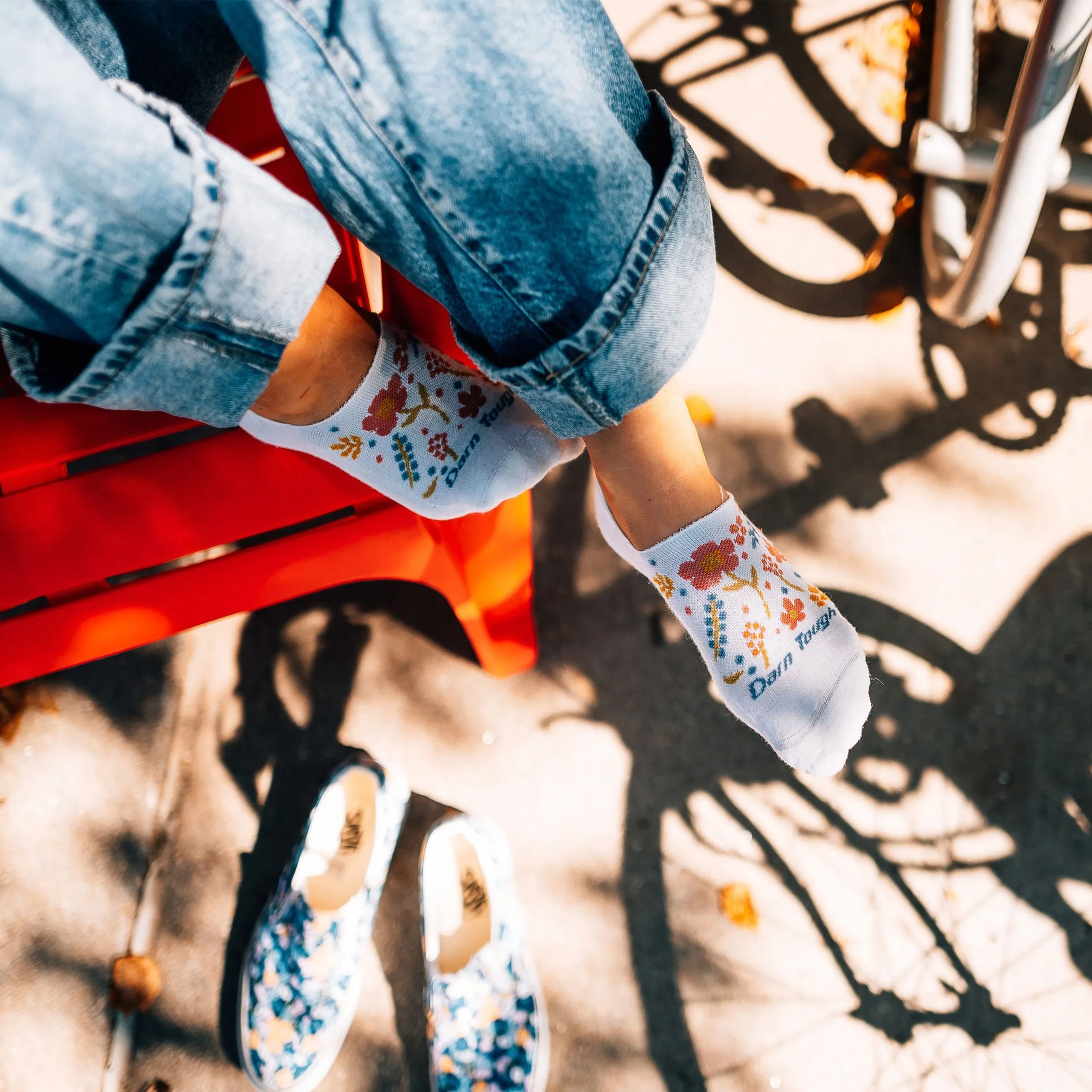 Women's Garden Party No Show Hidden Lightweight Lifestyle Sock sold by Darn Tough Vermont product image thumbnail 5