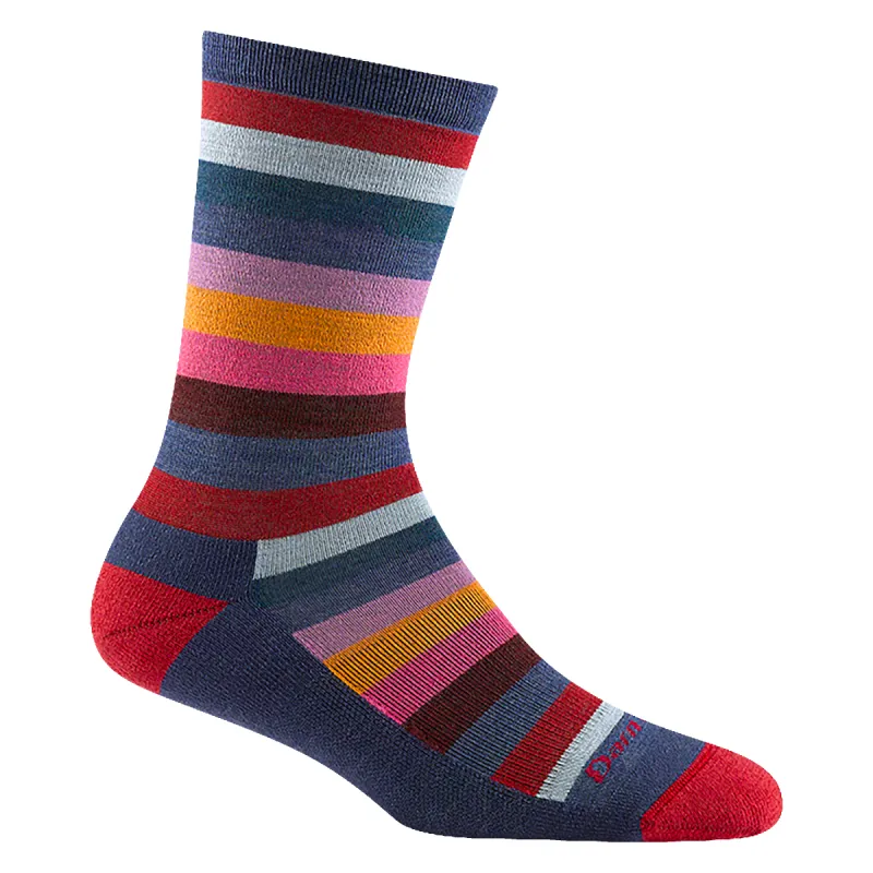 Women's Mystic Stripe Crew  Lightweight Lifestyle Sock sold by Darn Tough Vermont