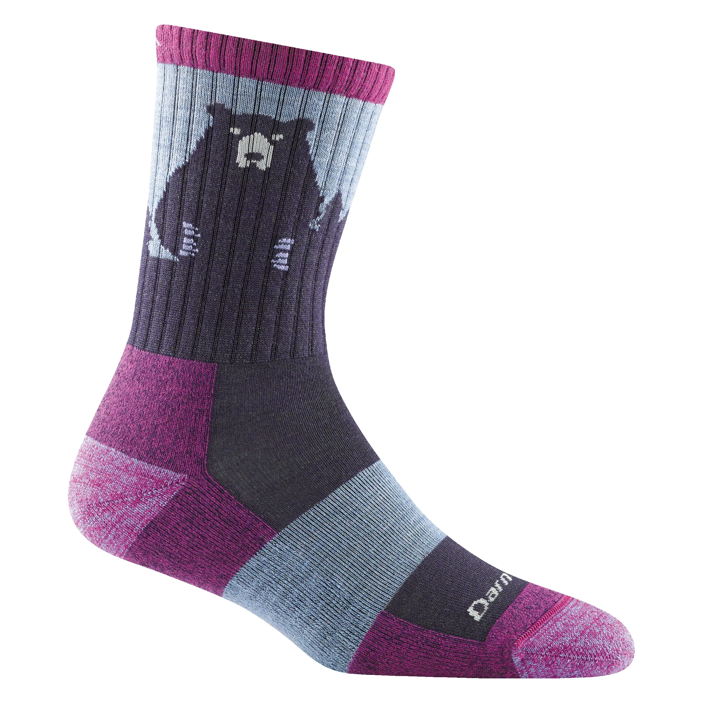 Women's Bear Town Micro Crew Lightweight Hiking Sock sold by Darn Tough Vermont product image thumbnail 2
