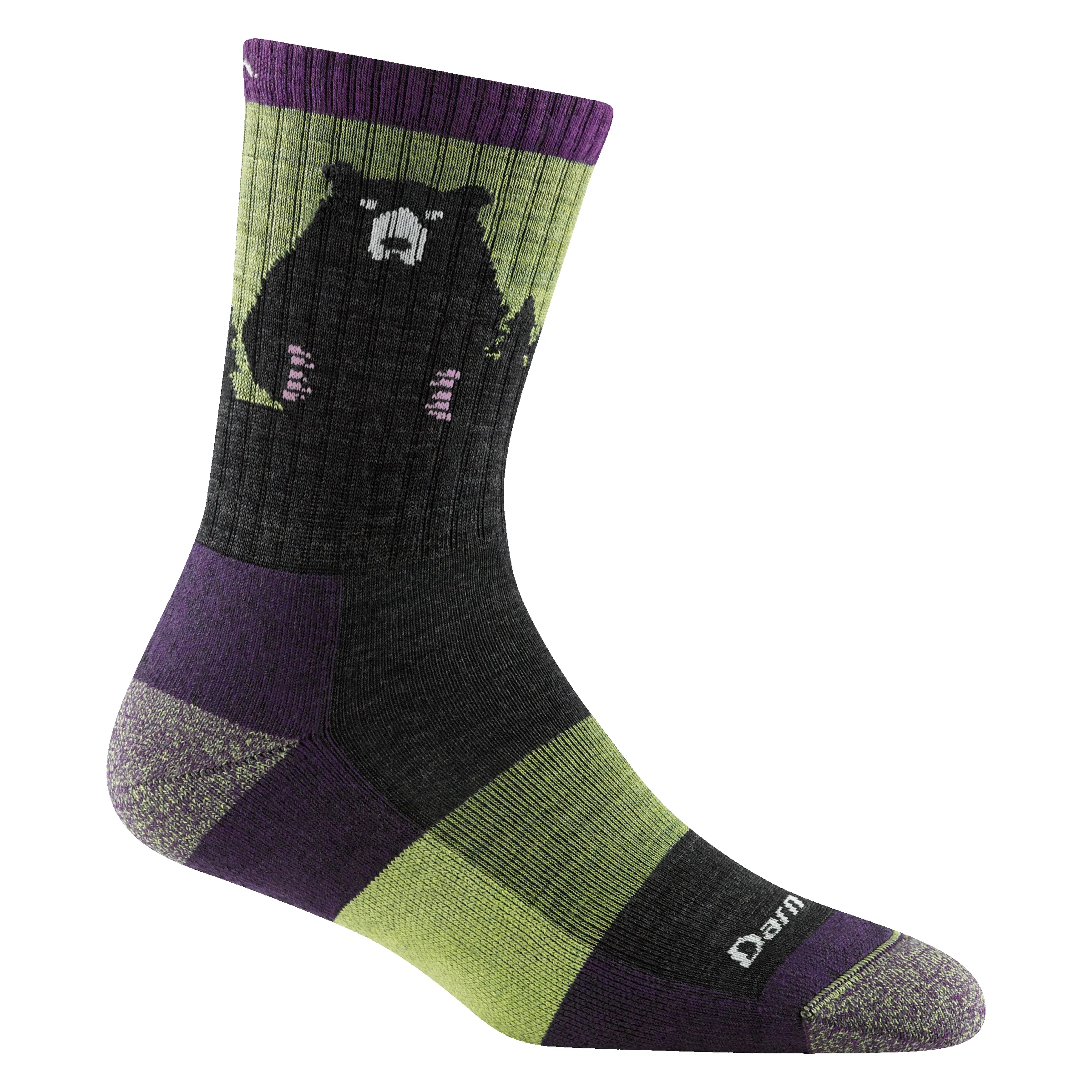 Women's Bear Town Micro Crew Lightweight Hiking Sock sold by Darn Tough Vermont