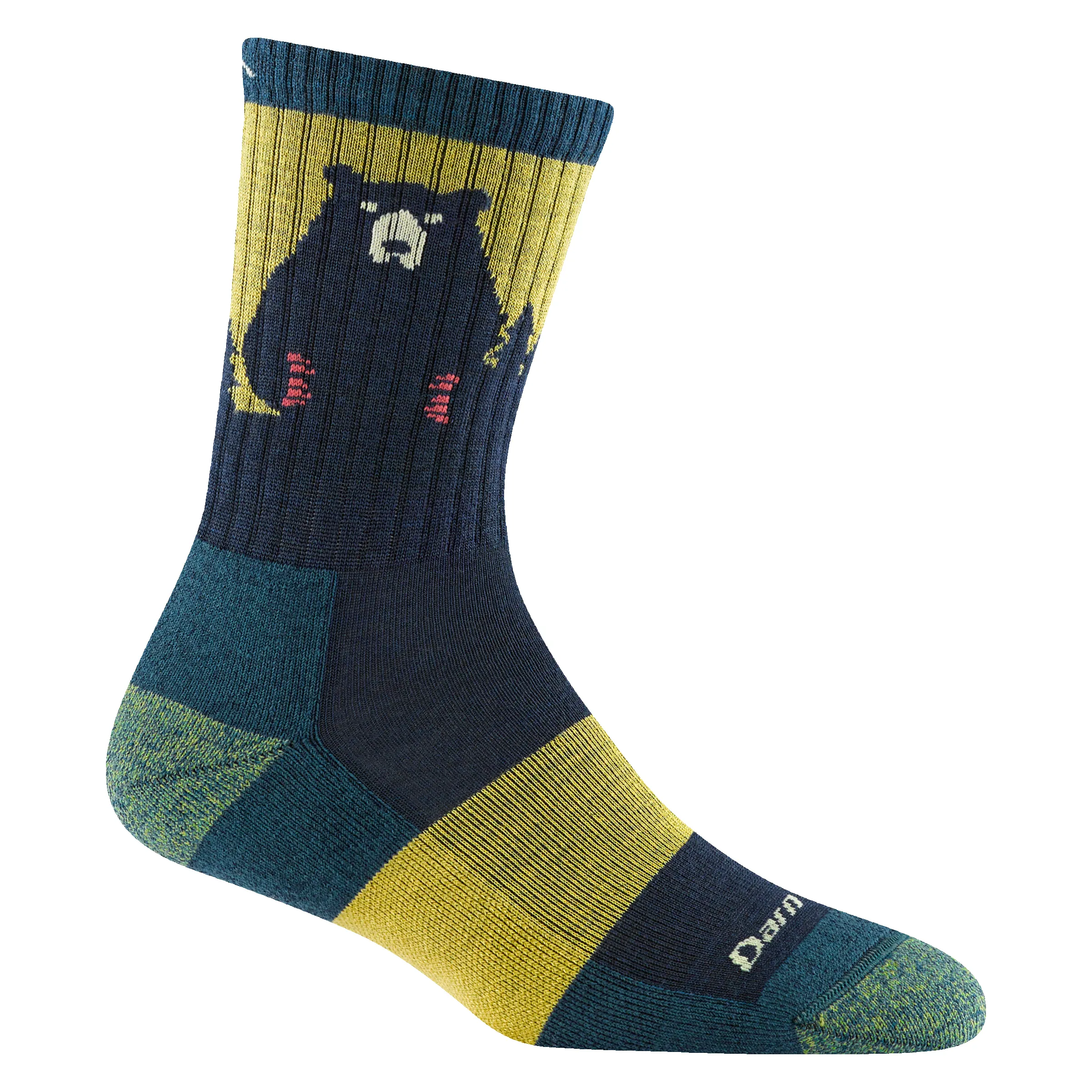 Women's Bear Town Micro Crew Lightweight Hiking Sock sold by Darn Tough Vermont product image thumbnail 4