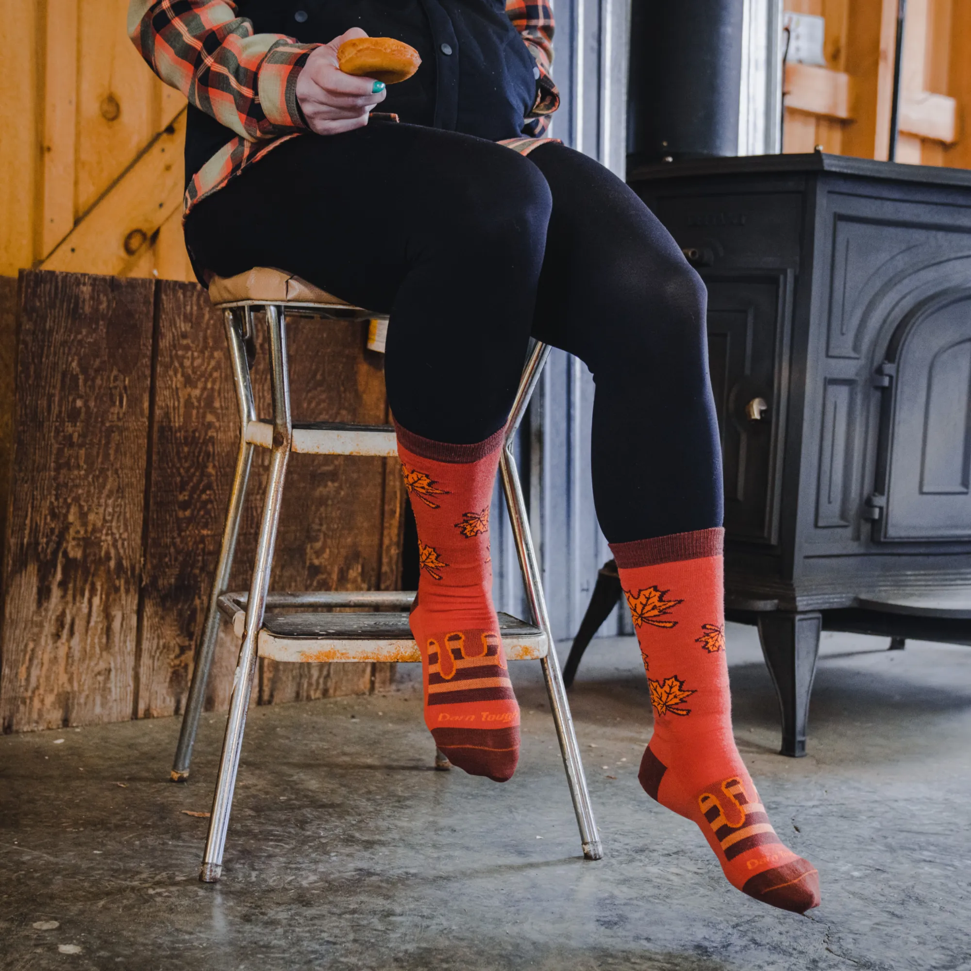 Sweet as Syrup Crew Lightweight Lifestyle Sock sold by Darn Tough Vermont product image thumbnail 3