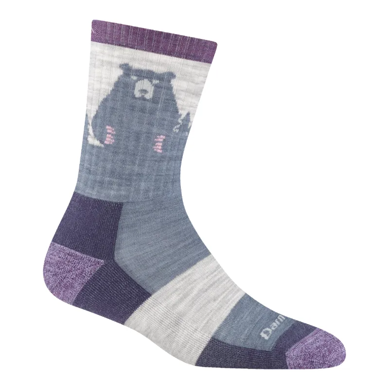 Women's Limited Edition Bear Town Micro Crew  Lightweight Hiking Sock sold by Darn Tough Vermont