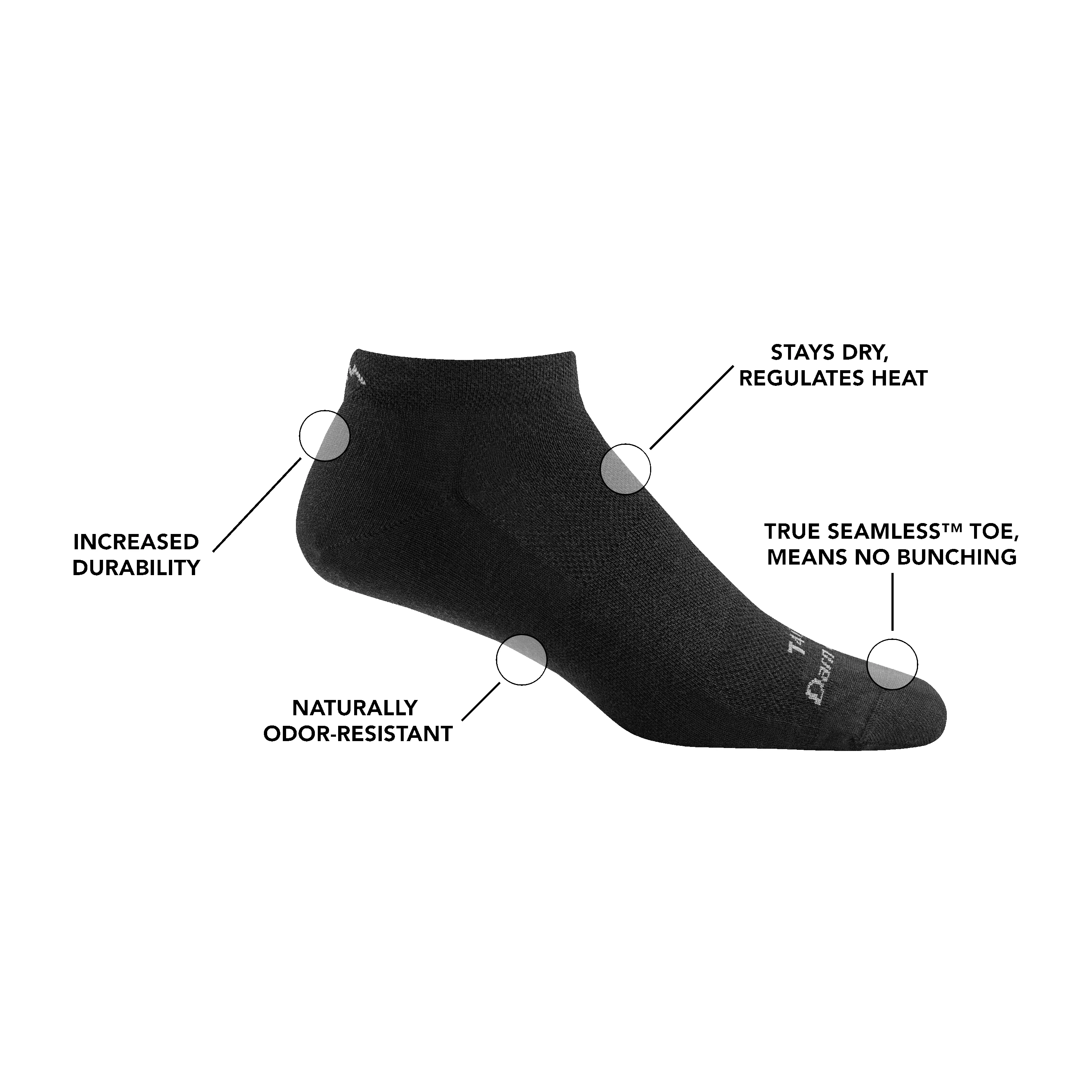 T4016 No Show Midweight Tactical 5-Pack sold by Darn Tough Vermont product image thumbnail 5