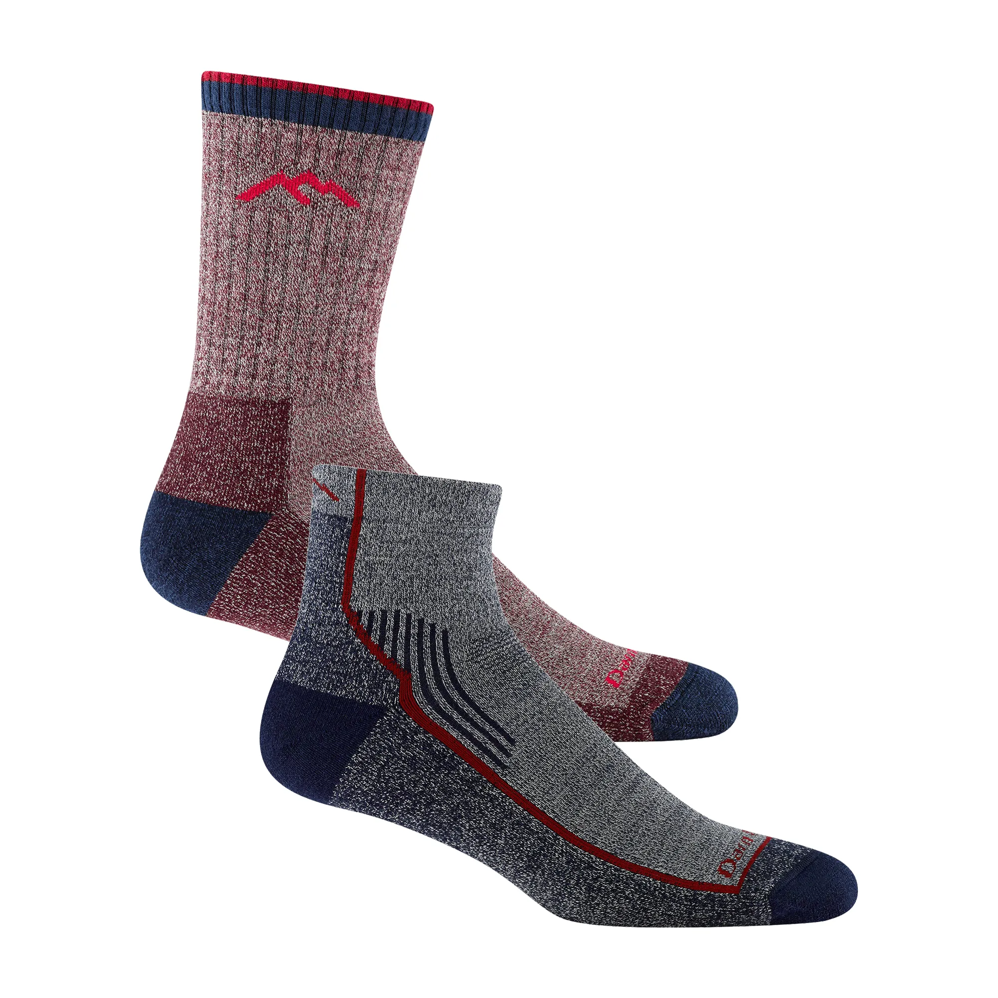 Men's 1/4 and Micro Crew Hiking 2-Pack sold by Darn Tough Vermont