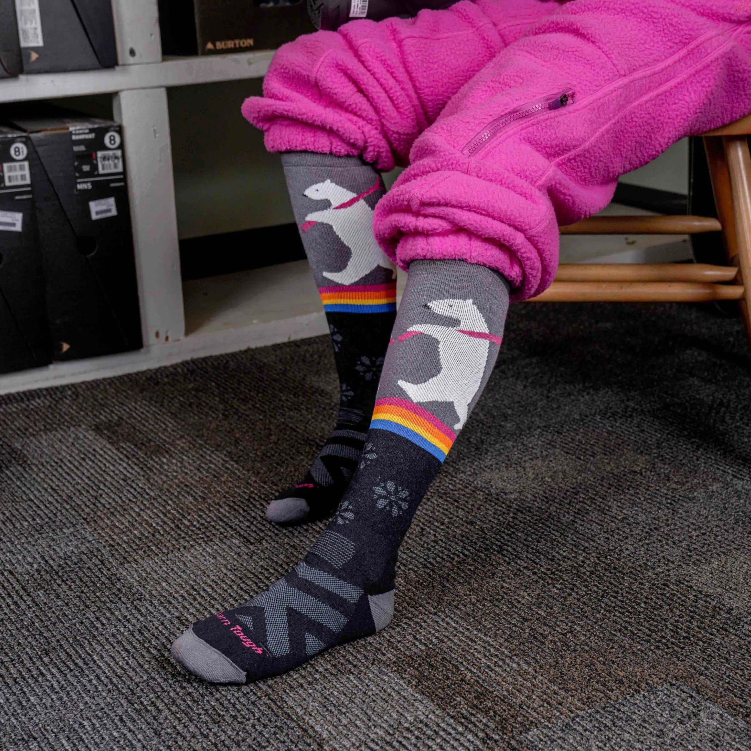 Women's Due North Over-the-Calf Midweight Ski & Snowboard Socks sold by Darn Tough Vermont product image thumbnail 3