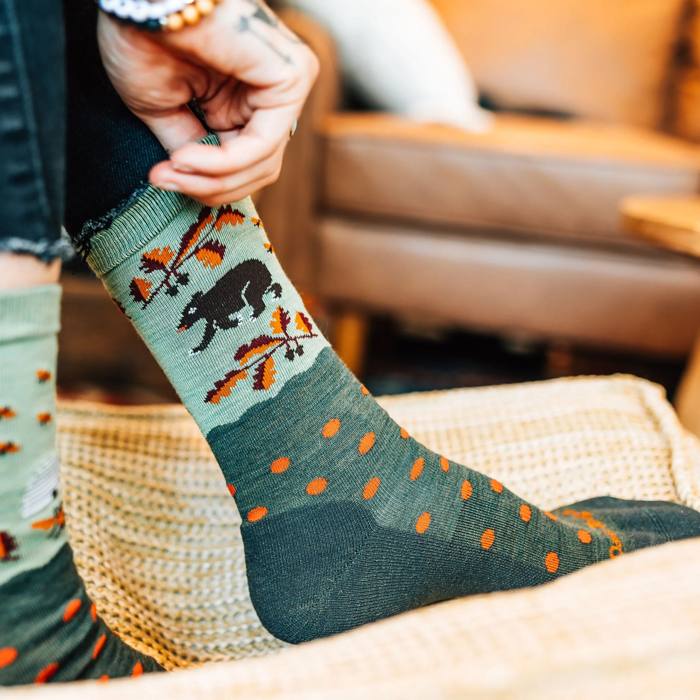 Women's Wild Life Crew Lightweight Lifestyle Socks sold by Darn Tough Vermont product image thumbnail 5
