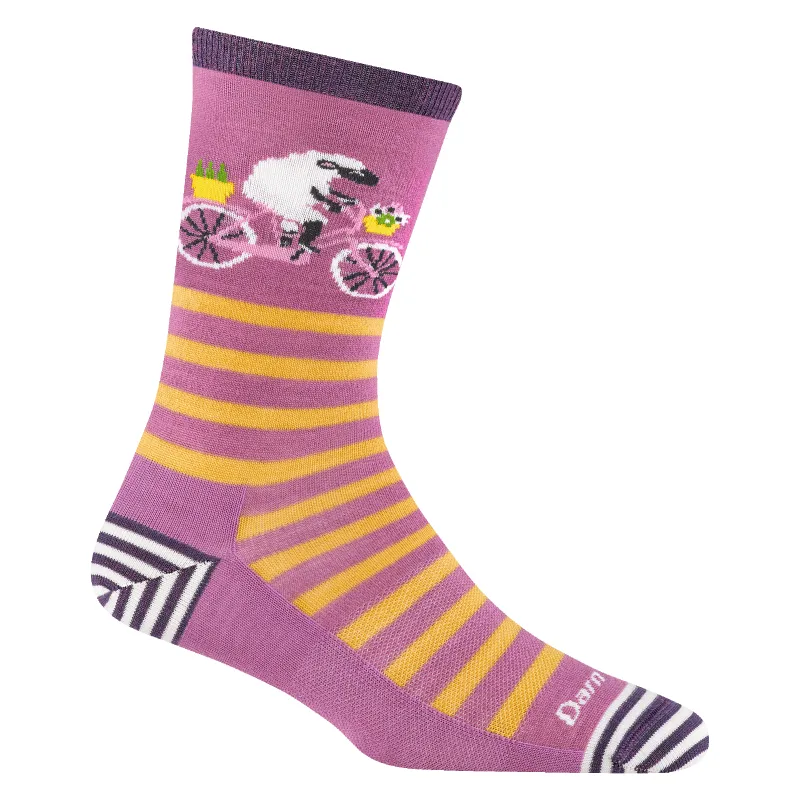 Women's Animal Haus Crew Lightweight Lifestyle Socks made by Darn Tough Vermont