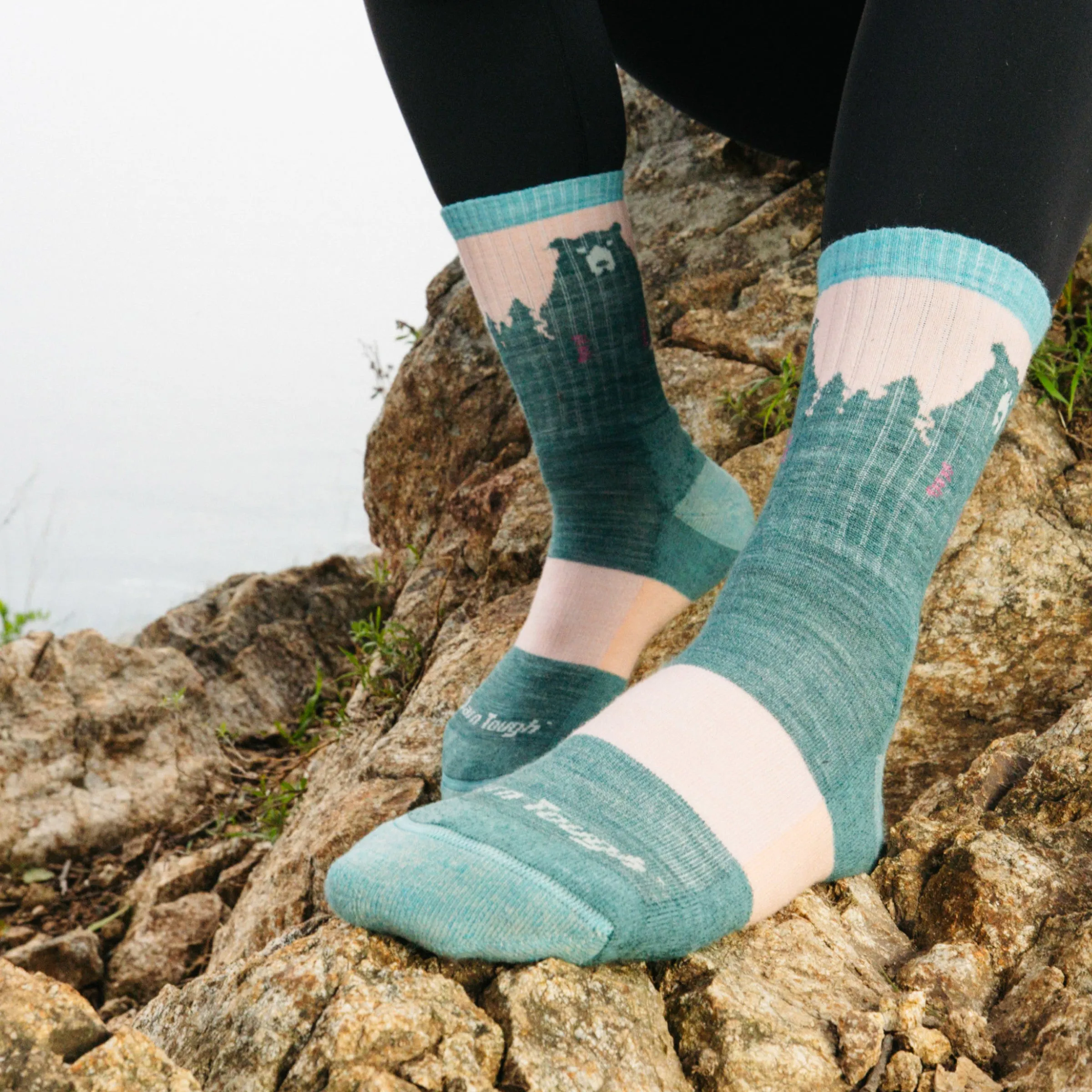 Women's Bear Town Micro Crew Lightweight Hiking Socks sold by Darn Tough Vermont product image thumbnail 2