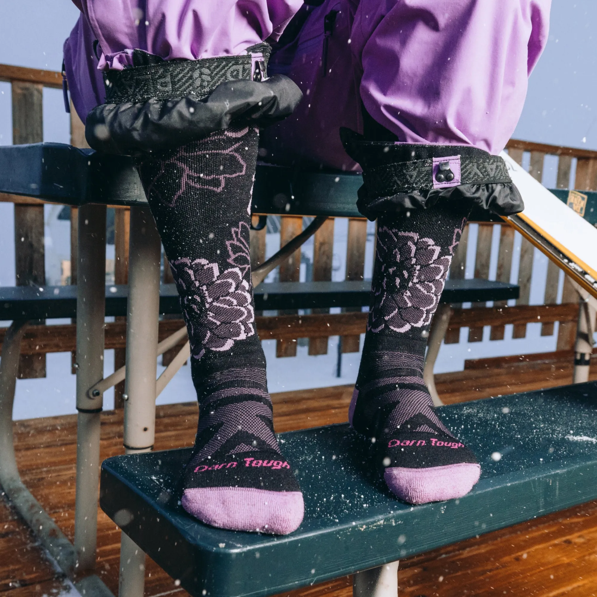Women's Dahlia Over-the-Calf Midweight Ski & Snowboard Socks sold by Darn Tough Vermont product image thumbnail 2