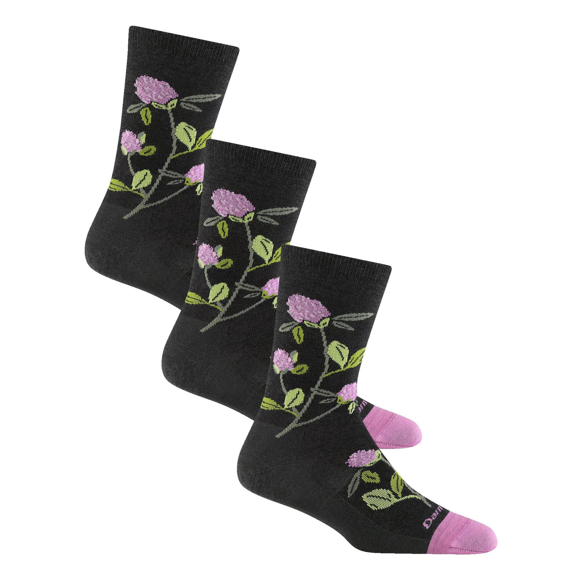 Women's Blossom Bouquet Lifestyle Crew 3-Pack sold by Darn Tough Vermont product image thumbnail 2