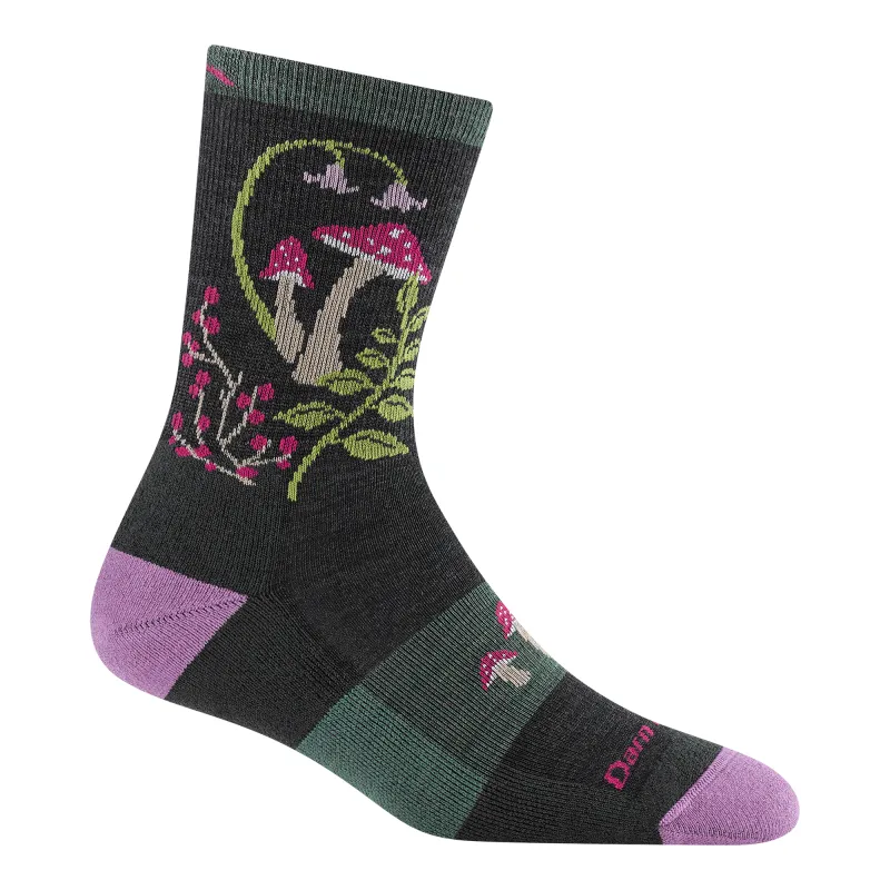 Women's Mellow Mushrooms Micro Crew Lightweight Hiking Socks sold by Darn Tough Vermont