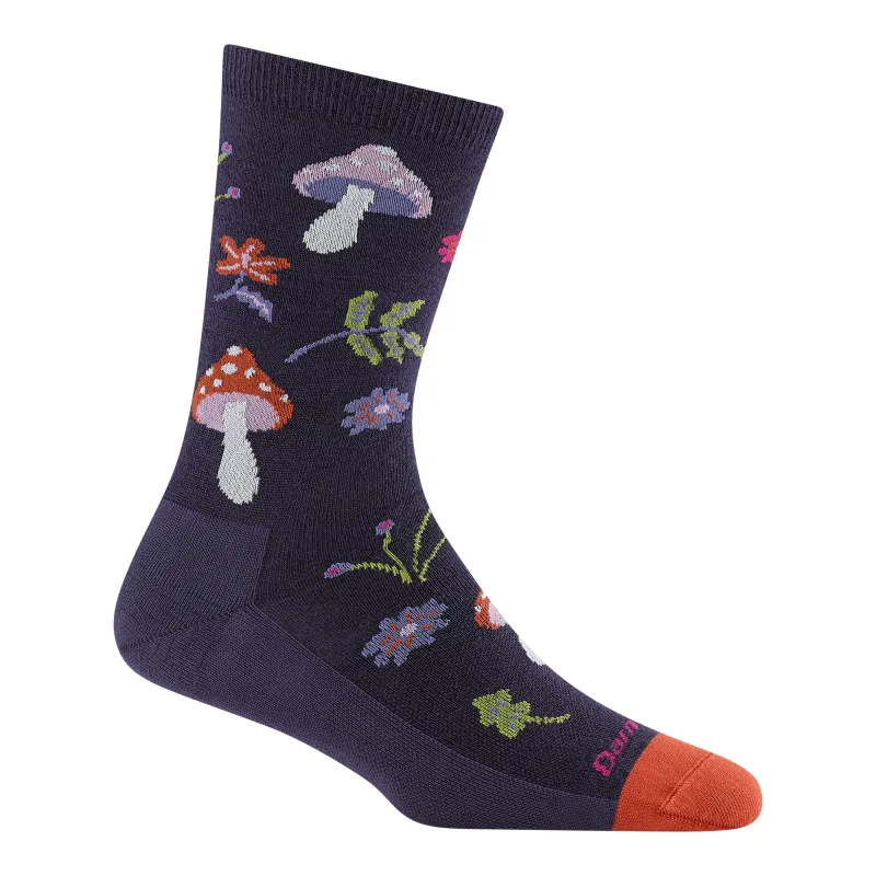 Women's Shroom Bloom Crew Lightweight Lifestyle Socks sold by Darn Tough Vermont