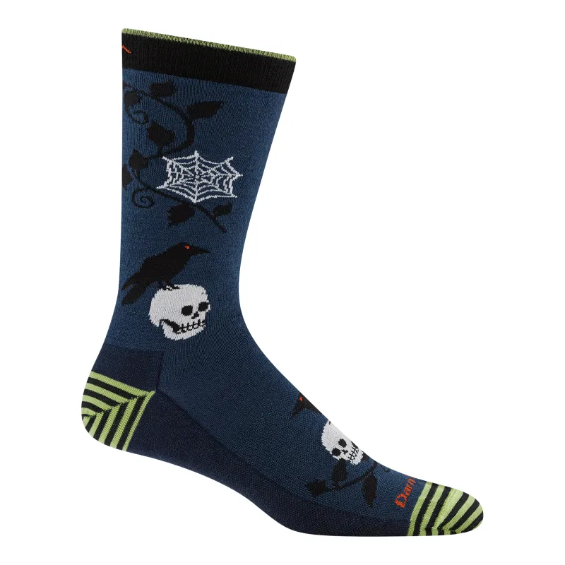 Unisex Spooky Hollow Crew Lightweight Lifestyle Socks made by Darn Tough Vermont
