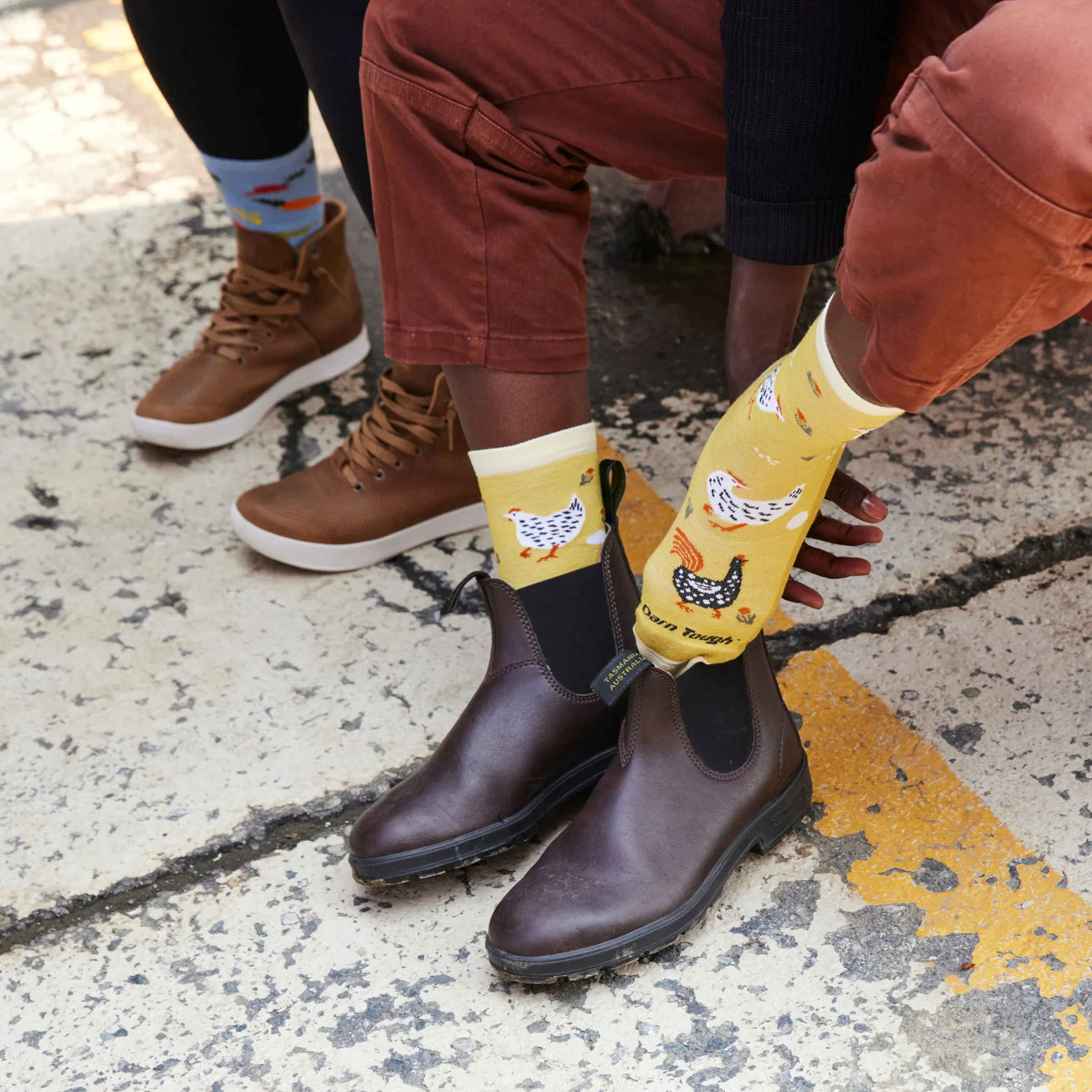 Women's Mother Clucker Crew Lightweight Lifestyle Sock sold by Darn Tough Vermont product image thumbnail 3