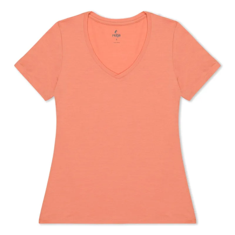 Women's Wander V-Neck T-Shirt sold by Ridge Merino