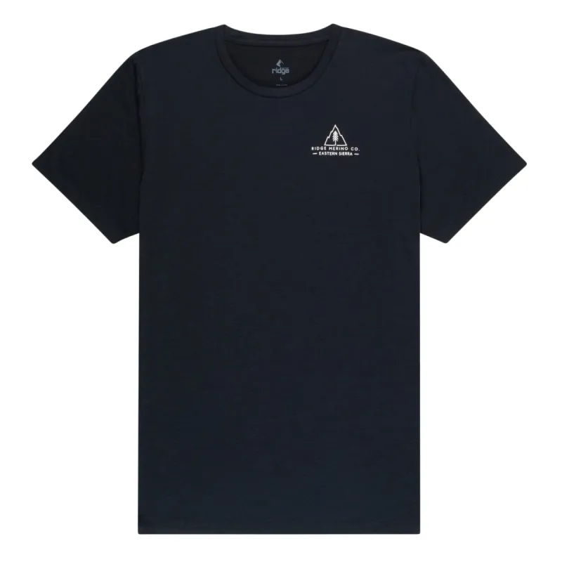 Men's Natural Merino Tencel Tee - Eastside Print sold by Ridge Merino