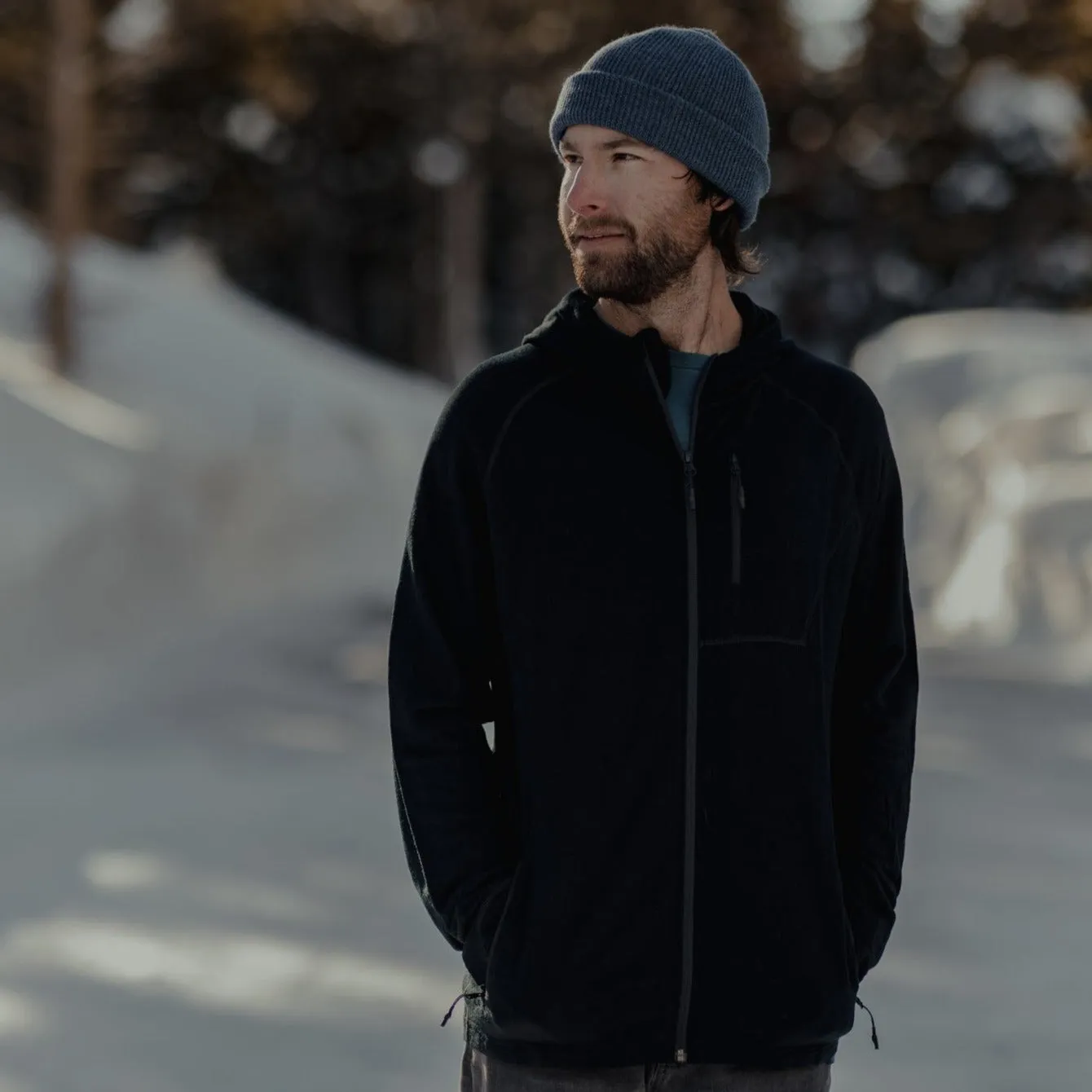 Men's Hyde Merino Wool Hoodie Full Zip sold by Ridge Merino product image thumbnail 4