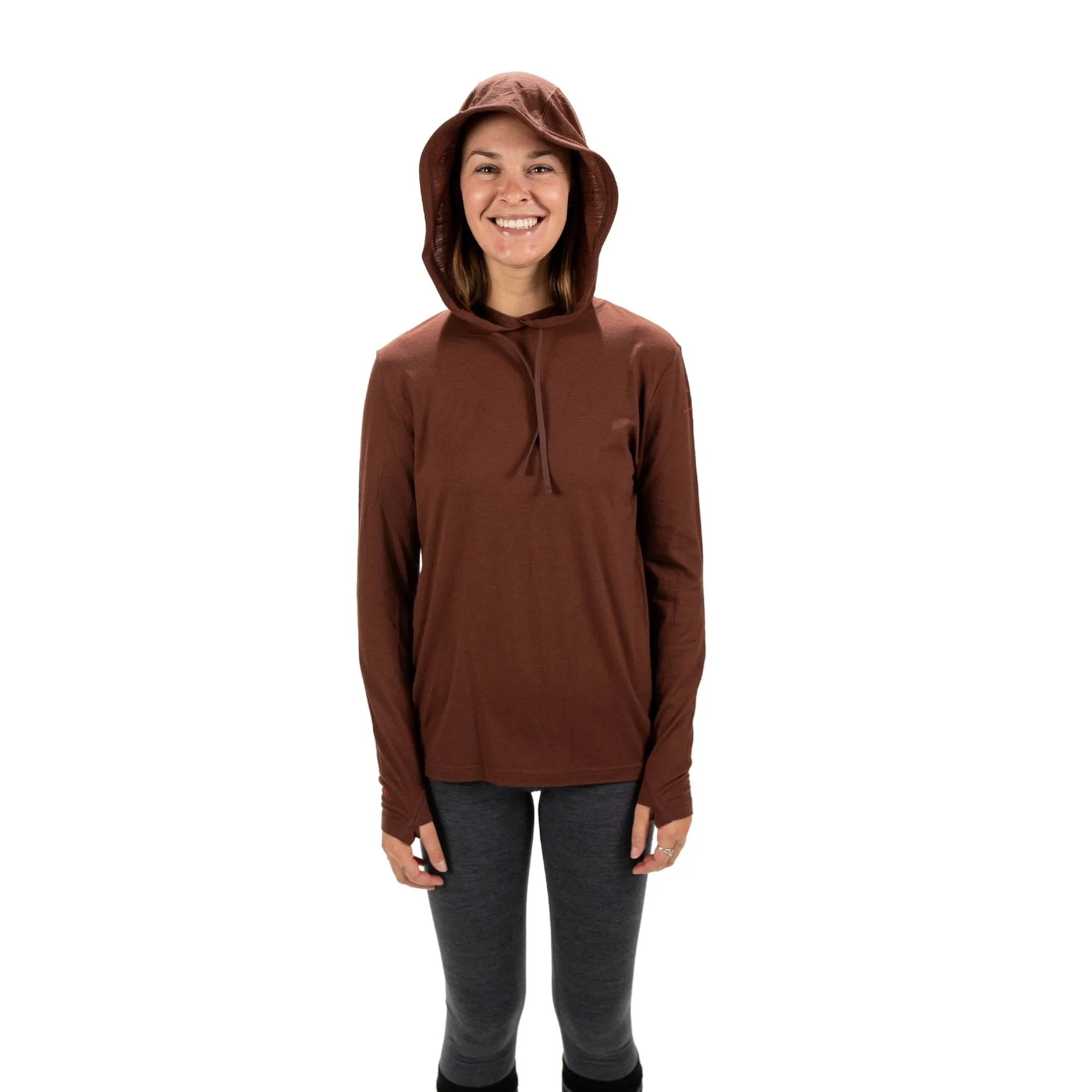 CLEARANCE Women's Solstice Lightweight Wool Hoodie (XS) sold by Ridge Merino product image thumbnail 3