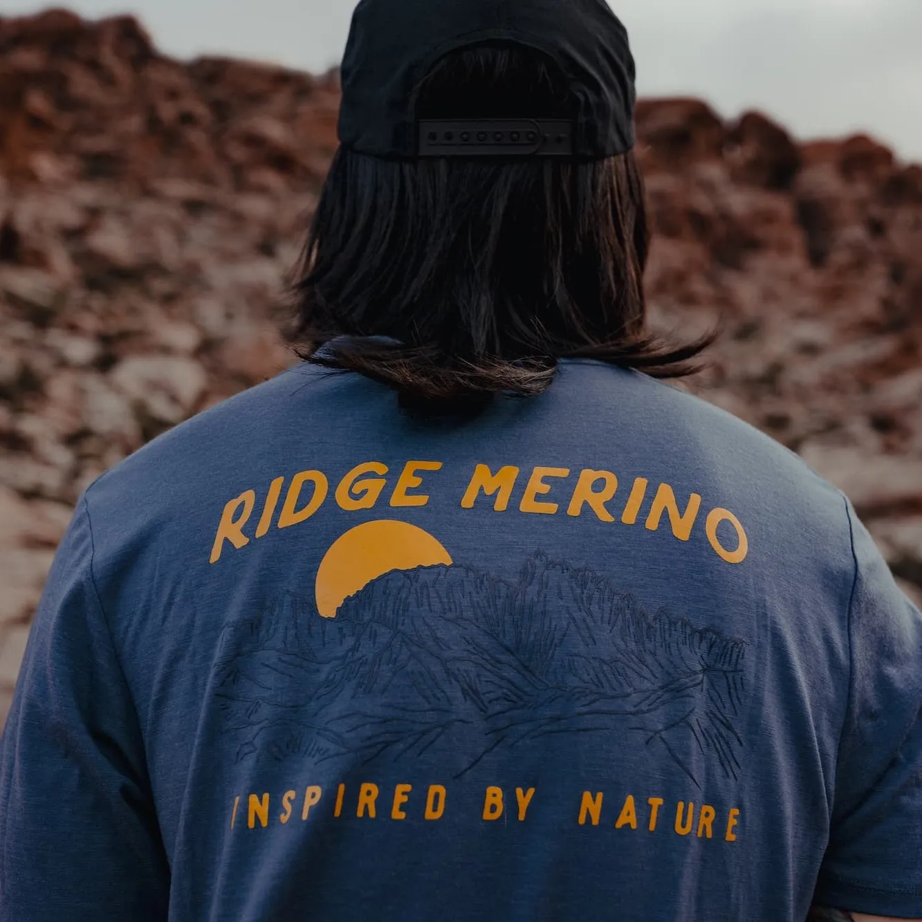 Men's Journey Merino Wool Pocket Tee - Ridge Vintage Indigo sold by Ridge Merino product image thumbnail 5