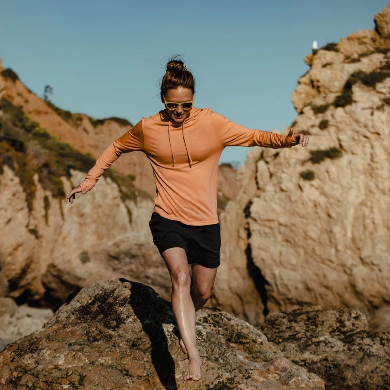 CLEARANCE Women's Solstice Lightweight Wool Hoodie sold by Ridge Merino product image thumbnail 2