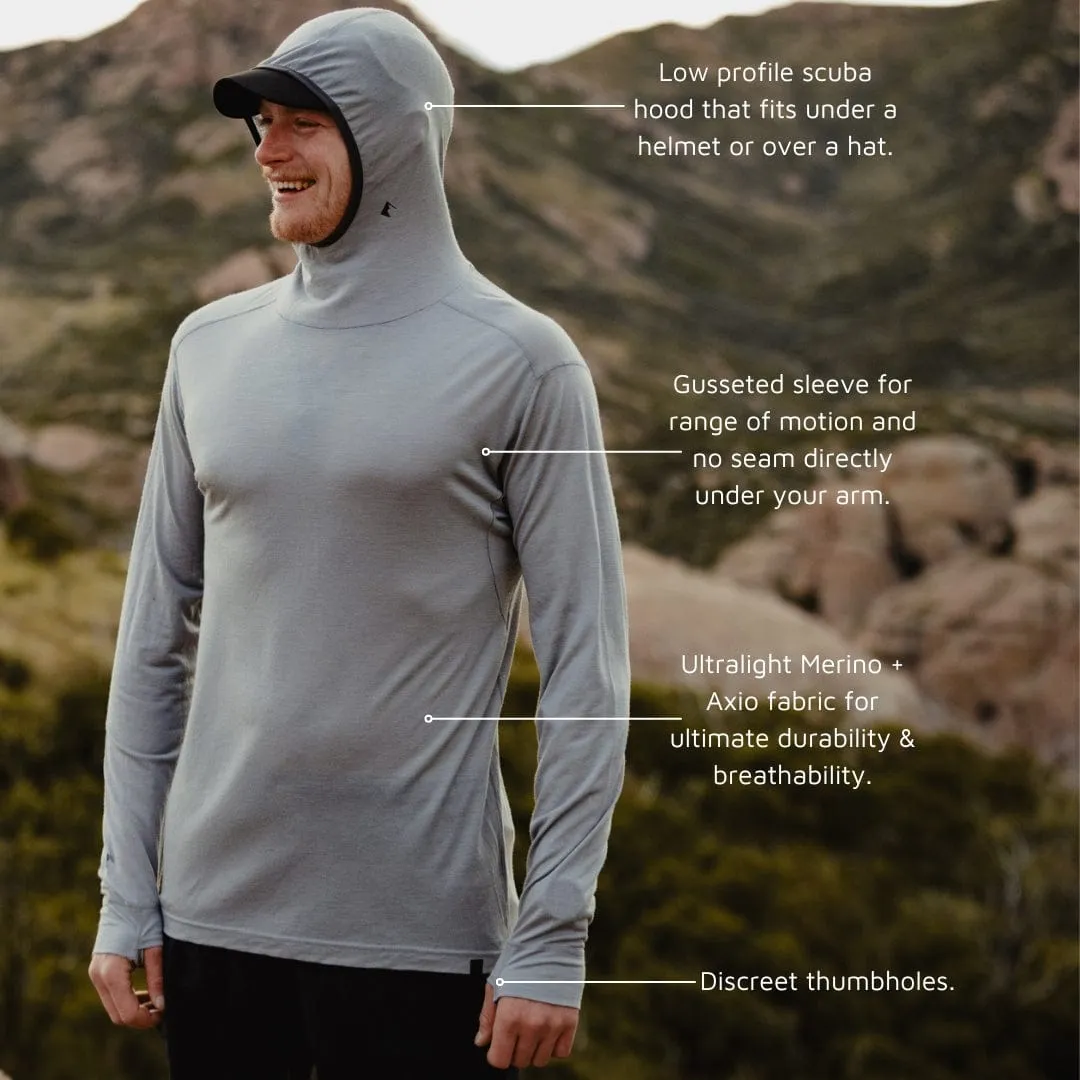CLEARANCE Men's Pursuit Ultralight Merino Hoodie sold by Ridge Merino product image thumbnail 5