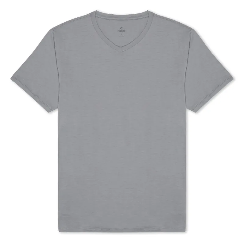 CLEARANCE Men's Journey V-Neck Merino Wool T-Shirt sold by Ridge Merino