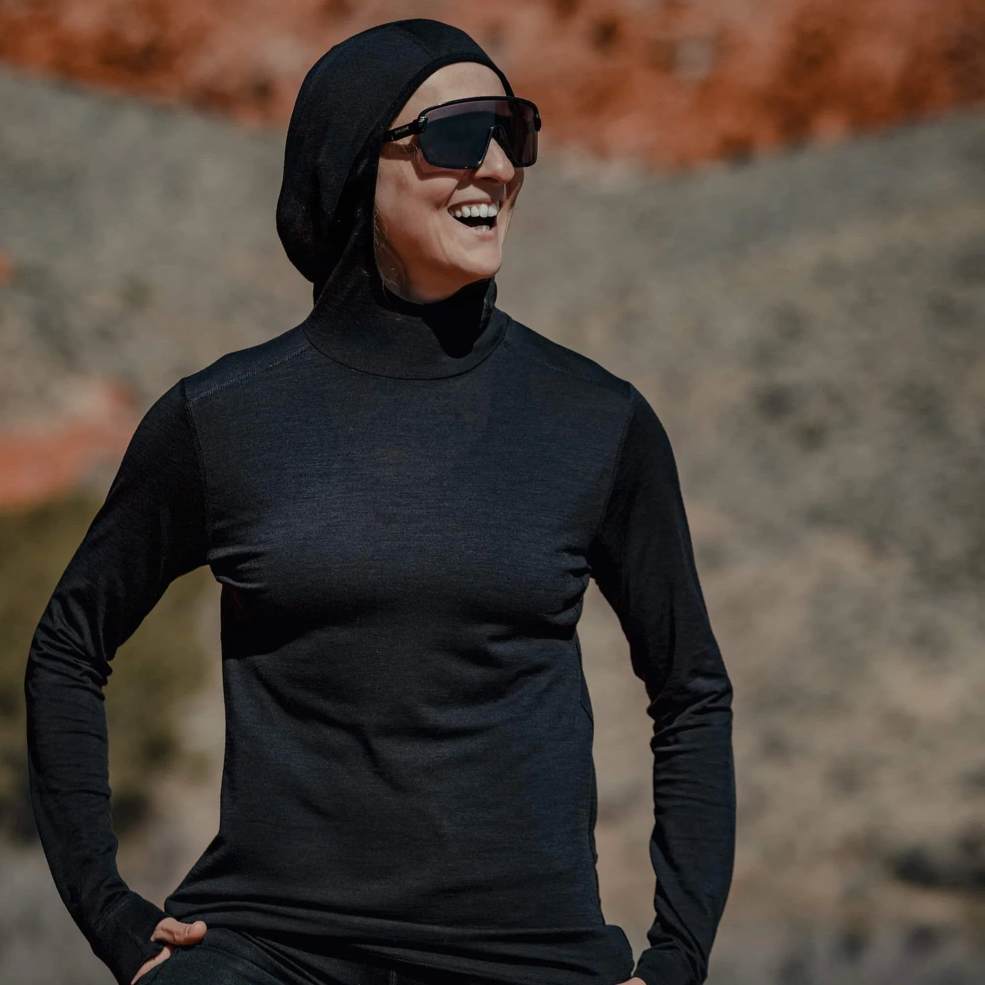 CLEARANCE Women's Pursuit Ultralight Merino Hoodie (XS) sold by Ridge Merino product image thumbnail 3