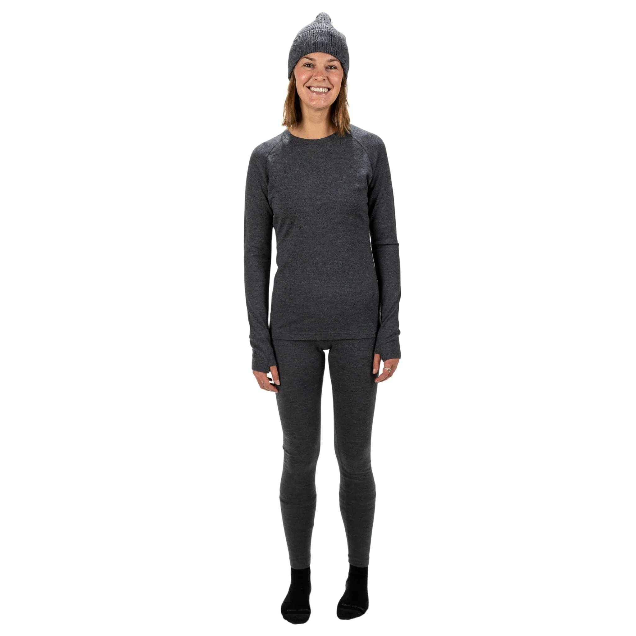 Women's Inversion Heavyweight Crew Merino Wool Base Layer Shirt (XL) sold by Ridge Merino product image thumbnail 3
