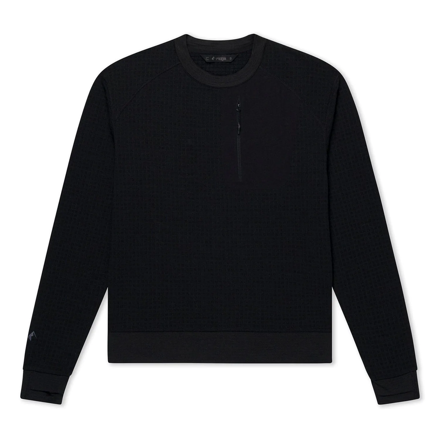 Women's Cloudripper Merino Grid Fleece Crew Pullover sold by Ridge Merino product image thumbnail 2